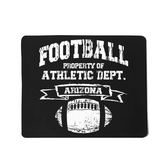 Arizona Football Property Of Athletic Dept. Retro Grunge Mousepad