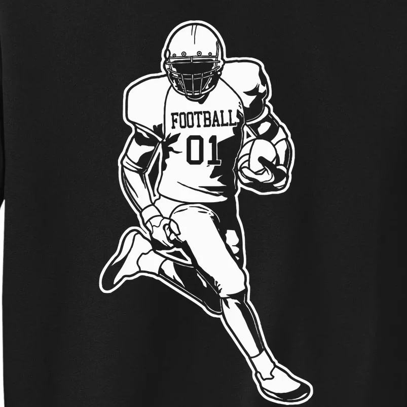 American Football Player Tall Sweatshirt