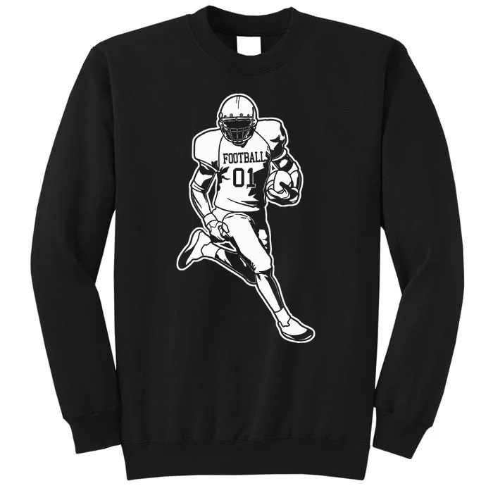 American Football Player Tall Sweatshirt