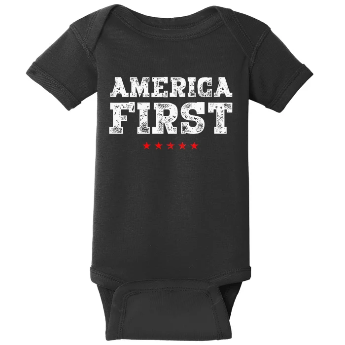 America First Protrump Baby Bodysuit