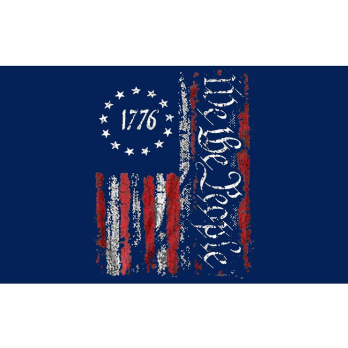 American Flag Patriotic 1776 We The People USA Bumper Sticker