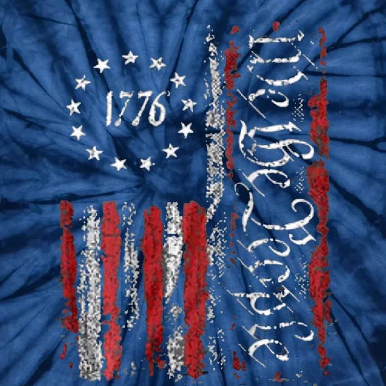 American Flag Patriotic 1776 We The People USA Tie-Dye T-Shirt