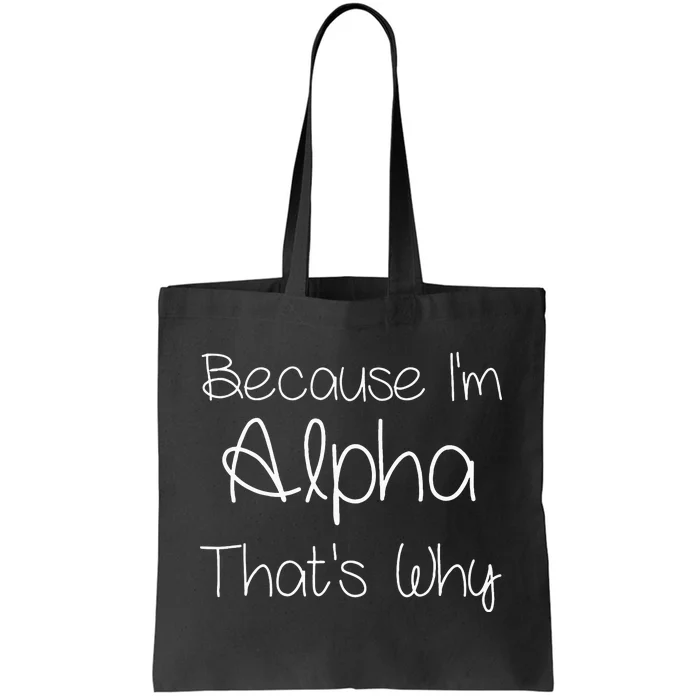 Alpha Funny Personalized Birthday Women Name Gift Idea Tote Bag