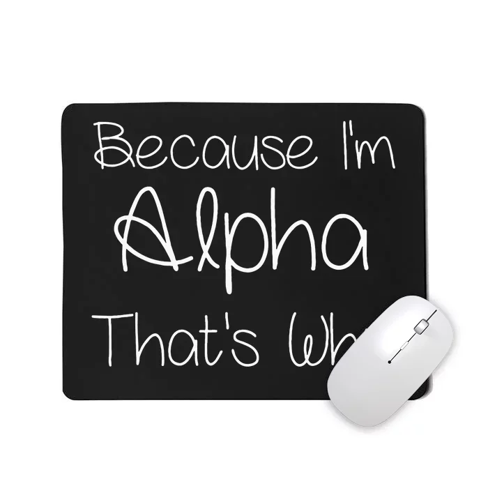 Alpha Funny Personalized Birthday Women Name Gift Idea Mousepad