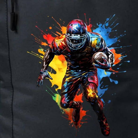 American Football Player Paint Daily Commute Backpack