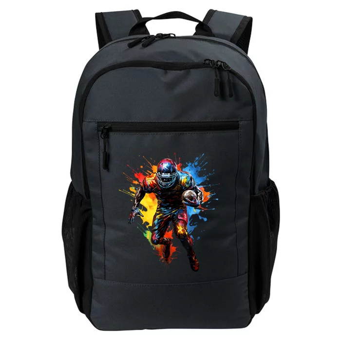 American Football Player Paint Daily Commute Backpack