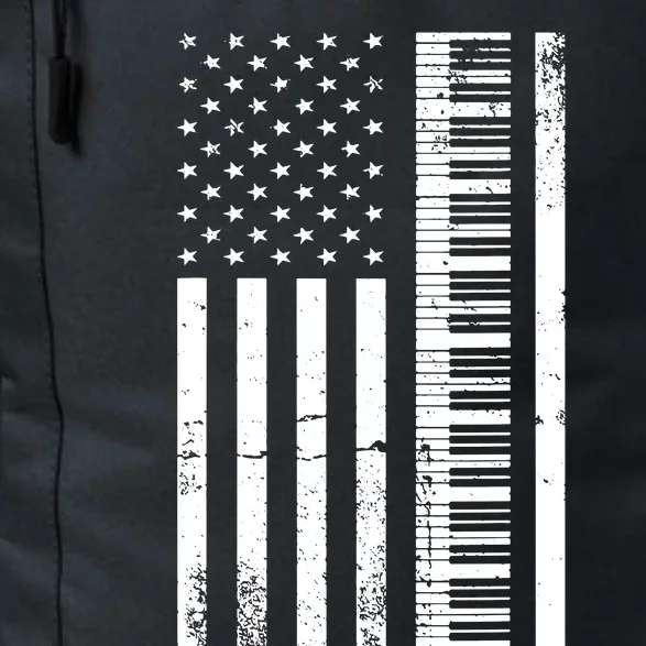 American Flag Piano Piano Player Lover Gift Daily Commute Backpack