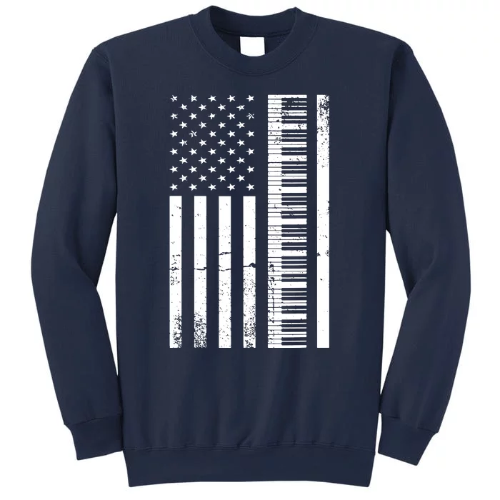 American Flag Piano Piano Player Lover Gift Sweatshirt