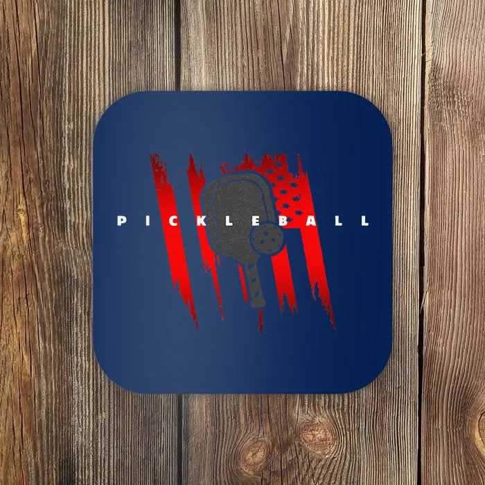 American Flag Pickleball Apparel Pickleball Coaster