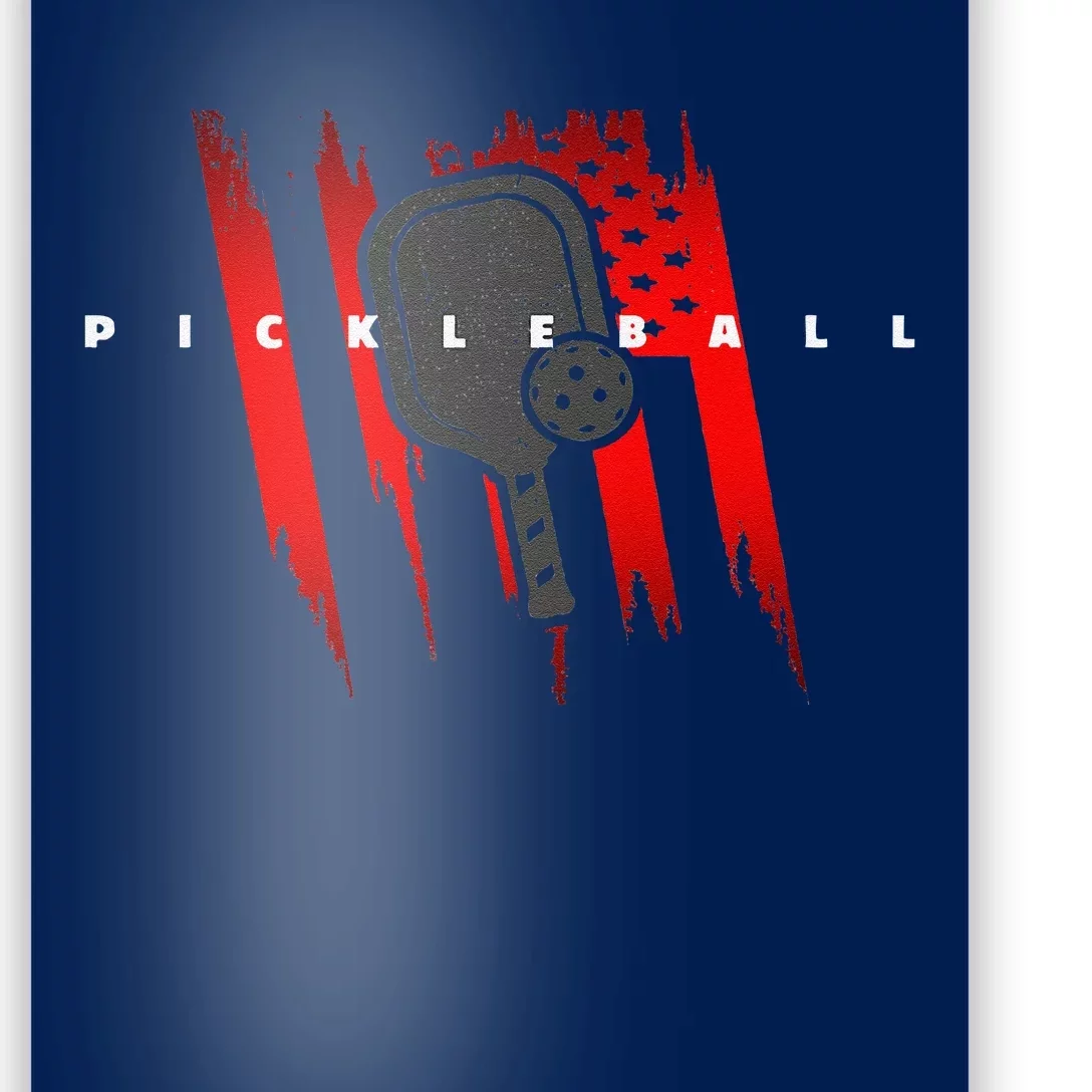 American Flag Pickleball Apparel Pickleball Poster