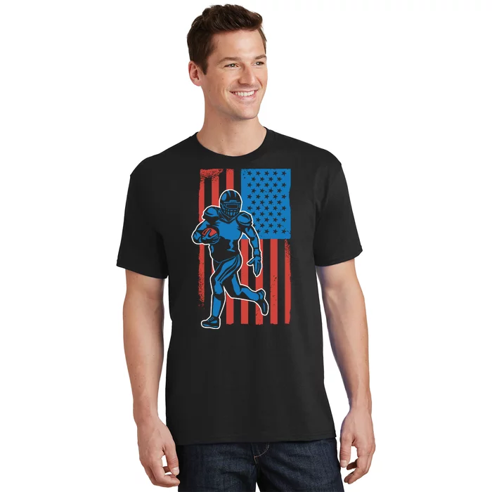 American Football Player Flag T-Shirt