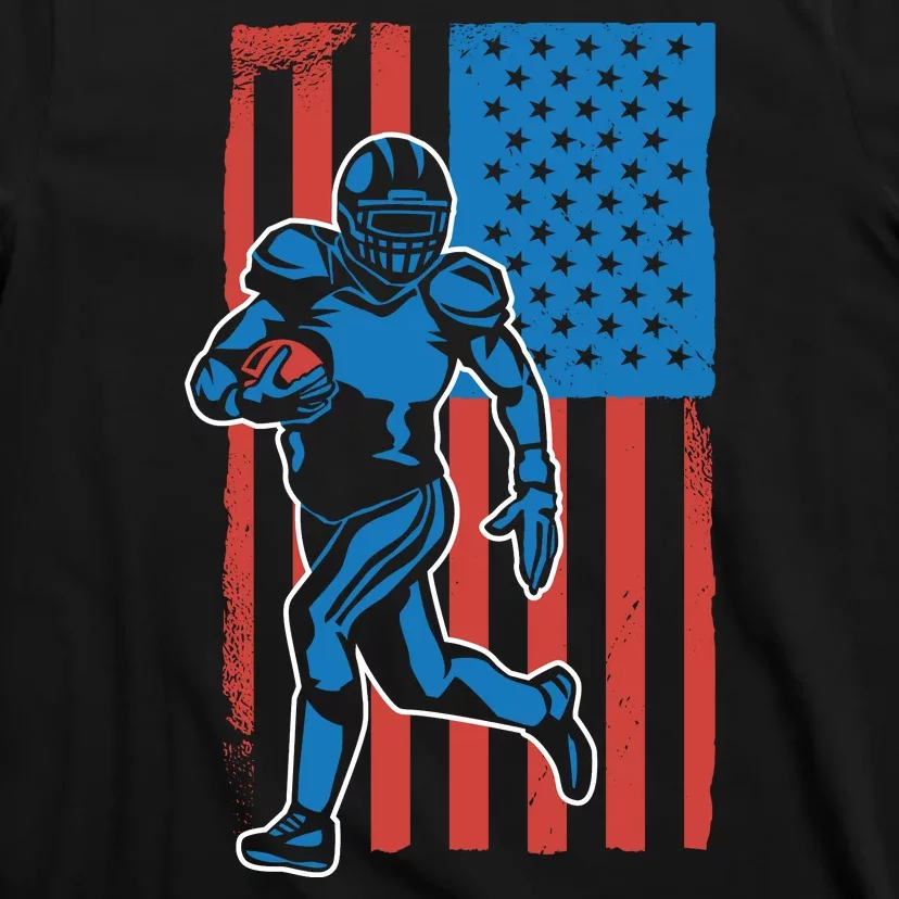 American Football Player Flag T-Shirt