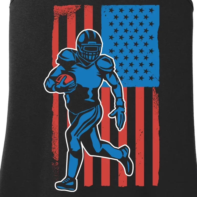 American Football Player Flag Ladies Essential Tank