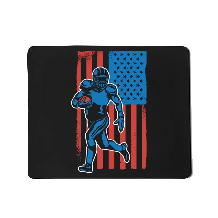 American Football Player Flag Mousepad