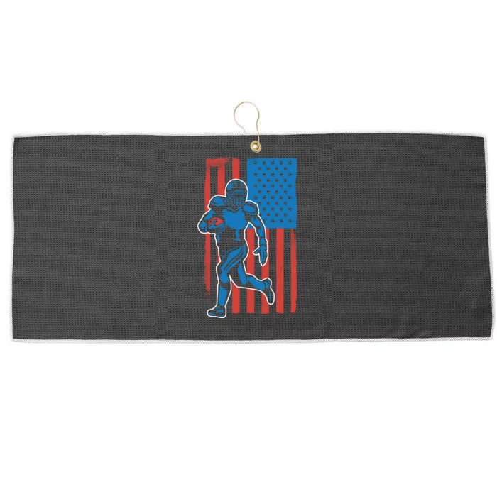 American Football Player Flag Large Microfiber Waffle Golf Towel