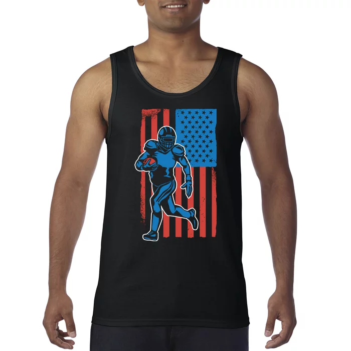 American Football Player Flag Tank Top