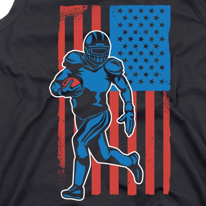 American Football Player Flag Tank Top