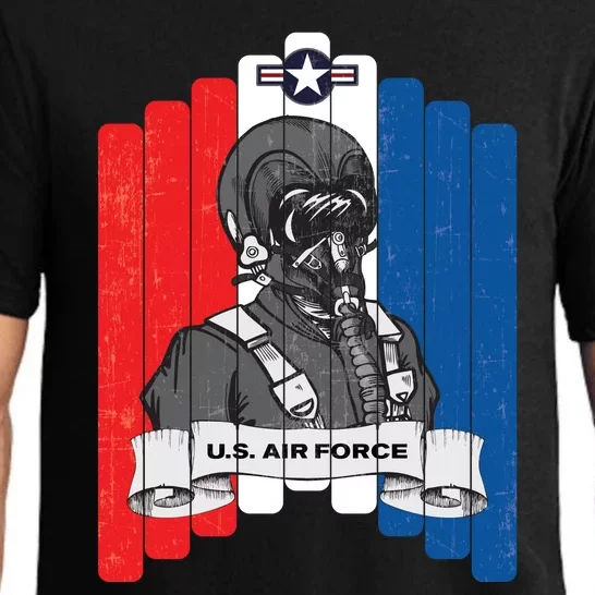 Air Force Pilot 4th Of July USAF American Flag Airman Pajama Set