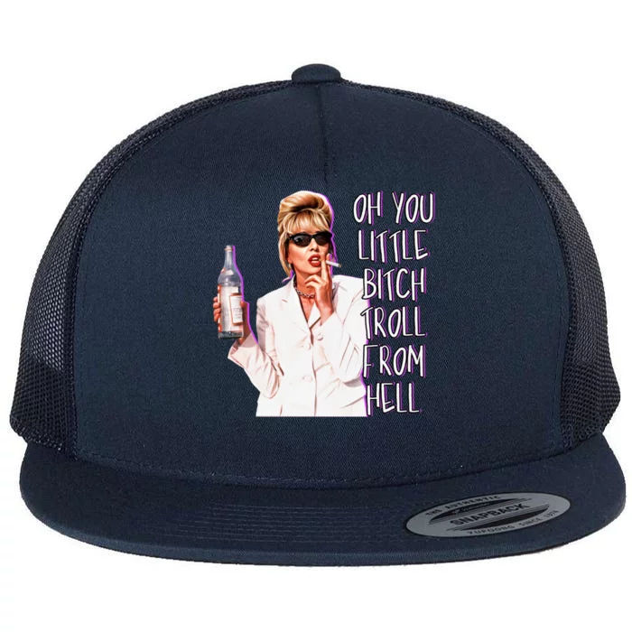 Absolutely Fabulous Patsy Flat Bill Trucker Hat