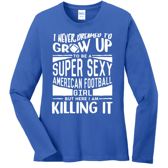 American Football Player Gift Football Lover Meaningful Gift Ladies Long Sleeve Shirt