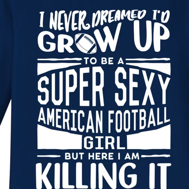 American Football Player Gift Football Lover Meaningful Gift Baby Long Sleeve Bodysuit