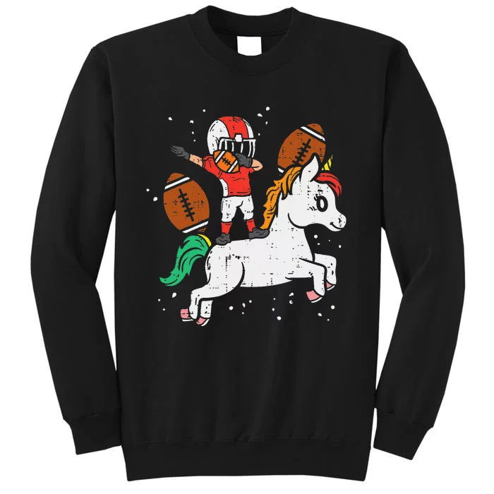 American Football Player Dab Unicorn Cute Sports Tall Sweatshirt