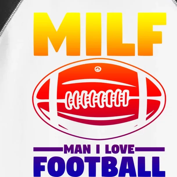 American Football Player Milf I Love Football Cool Gift Toddler Fine Jersey T-Shirt