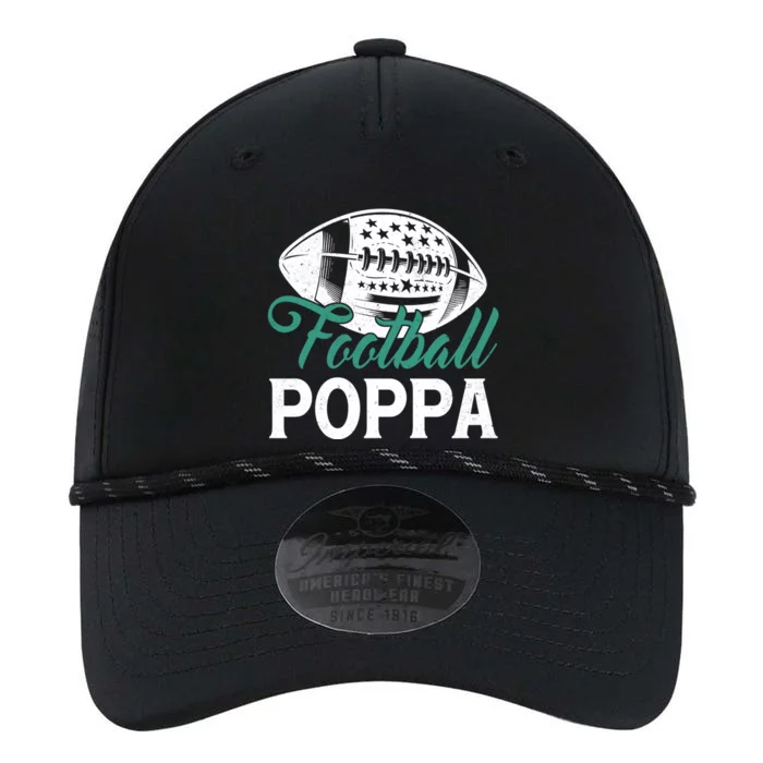 American Football Poppa Happy FatherS Day Dad Grandpa Meaningful Gift Performance The Dyno Cap