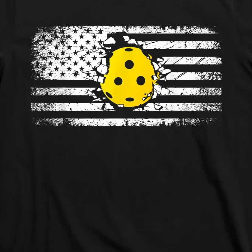 American Flag Pickleball Apparel Pickleball T-Shirt