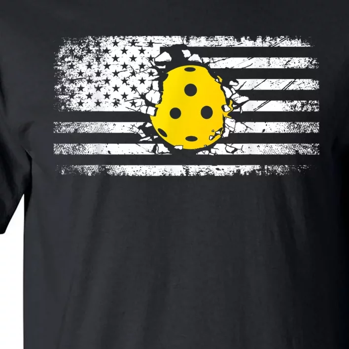 American Flag Pickleball Apparel Pickleball Tall T-Shirt