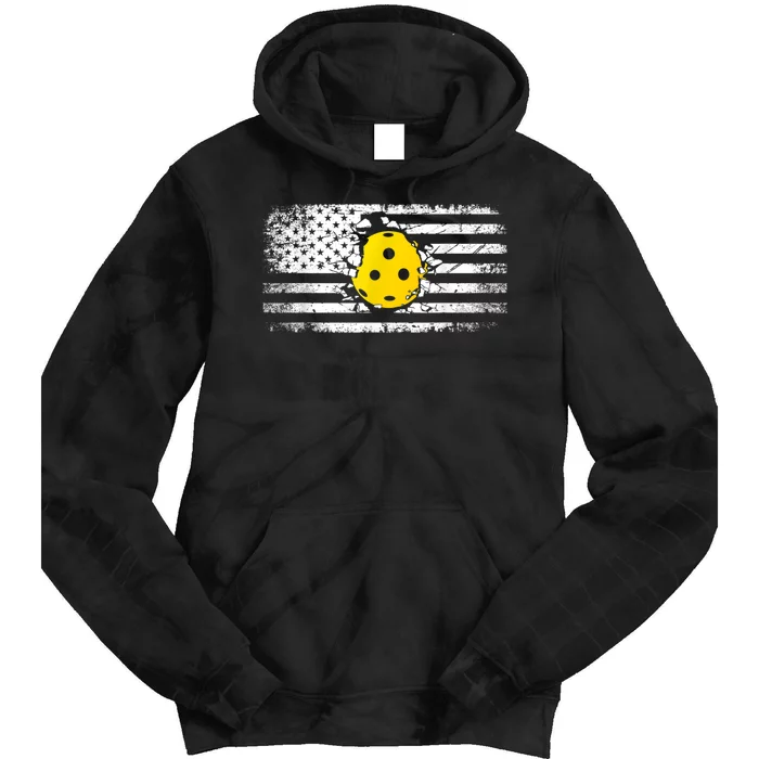 American Flag Pickleball Apparel Pickleball Tie Dye Hoodie