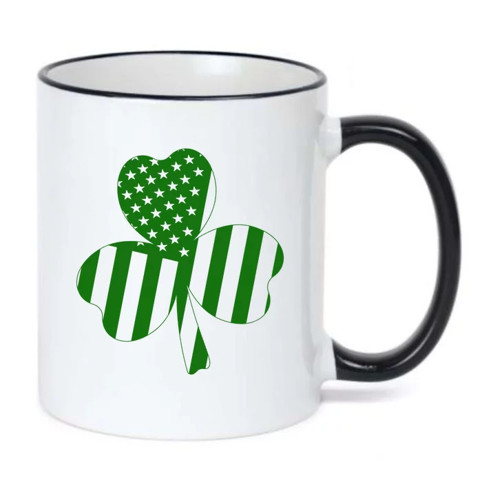 American Flag Patricks Day Black Color Changing Mug