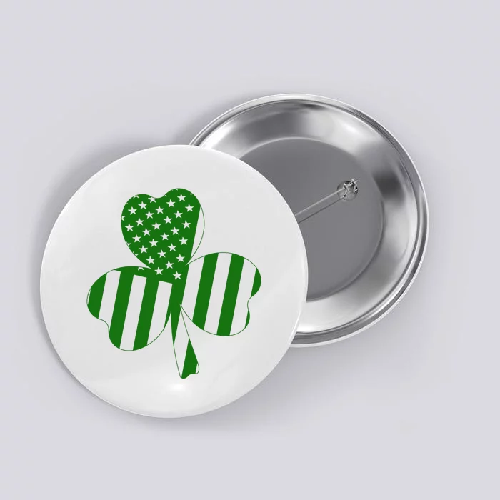 American Flag Patricks Day Button