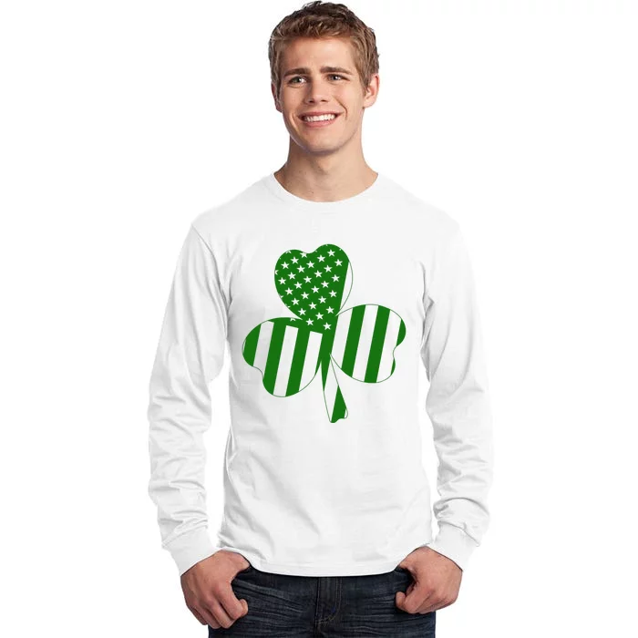 American Flag Patricks Day Tall Long Sleeve T-Shirt