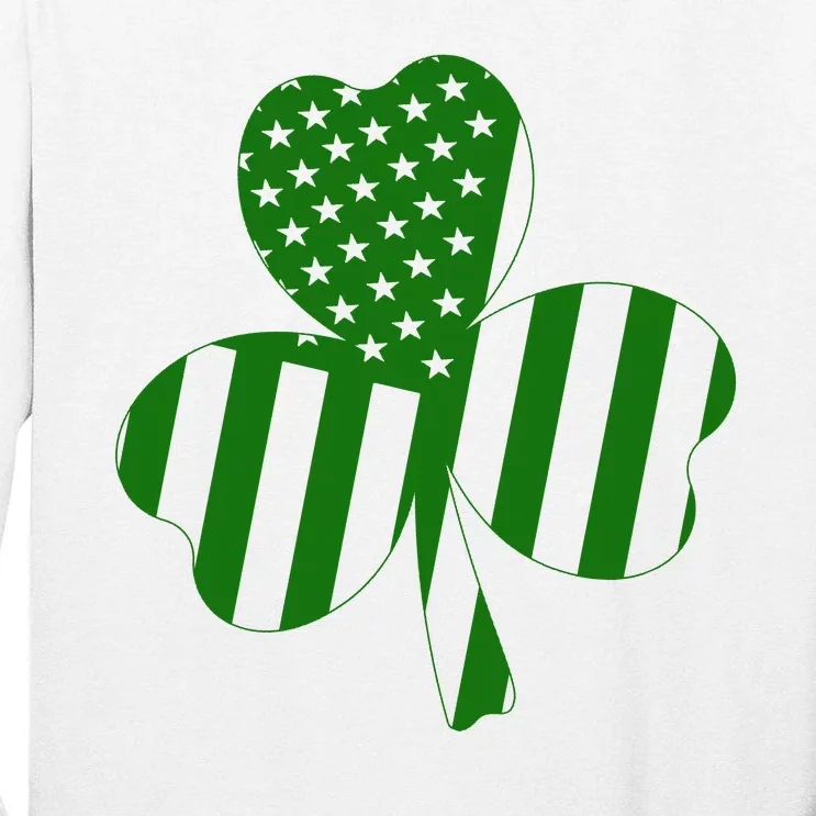 American Flag Patricks Day Tall Long Sleeve T-Shirt