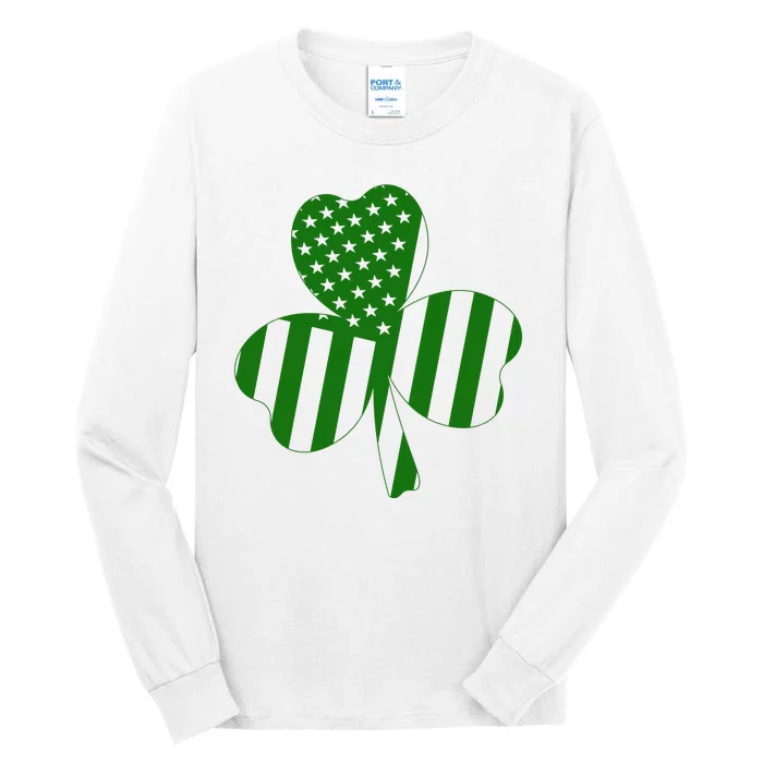 American Flag Patricks Day Tall Long Sleeve T-Shirt