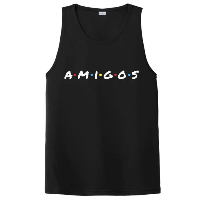 Amigos Fun Pop Culture Friends Humor Cute Performance Tank