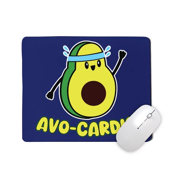 Avocardio Funny Pun Workout Running Avocado Exercise Tank Top Mousepad