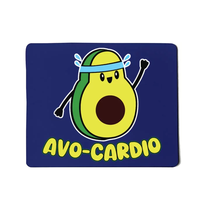 Avocardio Funny Pun Workout Running Avocado Exercise Tank Top Mousepad