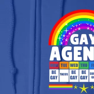 Agenda Funny Pride Month Pride Rainbow Flag Lgbtq Meaningful Gift Full Zip Hoodie