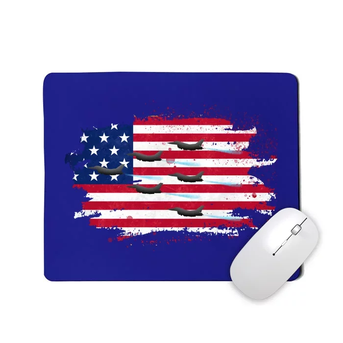 Army Flag Plane Soldiers Dad Military Party Mom Great Gift Mousepad