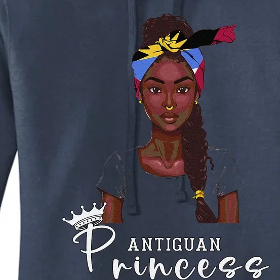 Antiguan Flag Princess Souvenirs Products Woman Antigua Women's Pullover Hoodie