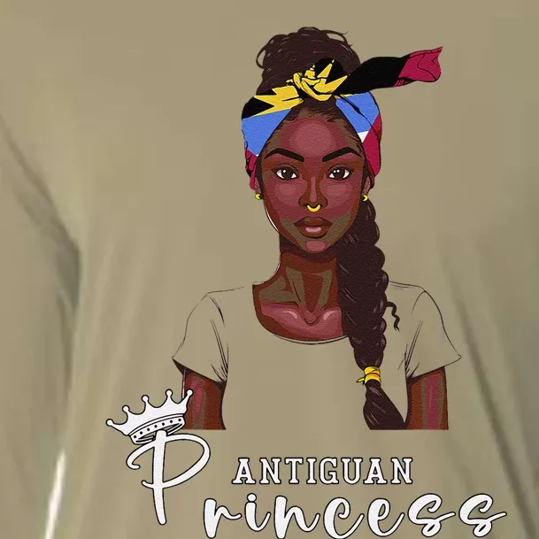 Antiguan Flag Princess Souvenirs Products Woman Antigua Cooling Performance Long Sleeve Crew