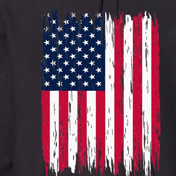 American Flag Patriotic 4th Of July Independence Day Premium Hoodie