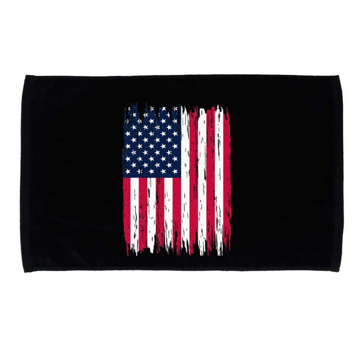 American Flag Patriotic 4th Of July Independence Day Microfiber Hand Towel