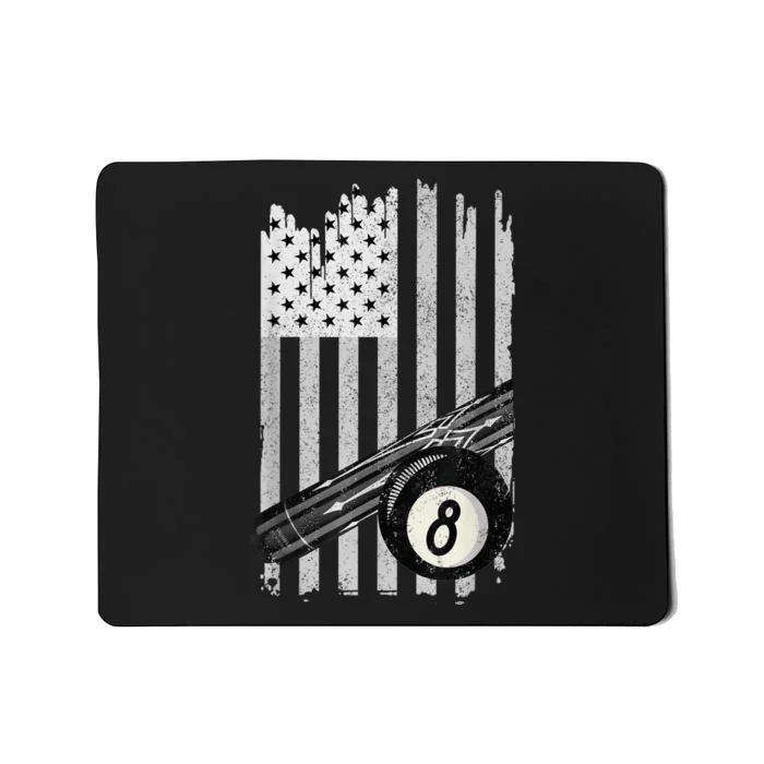 American Flag Pool Table Billiard 8 Ball Wear Mousepad