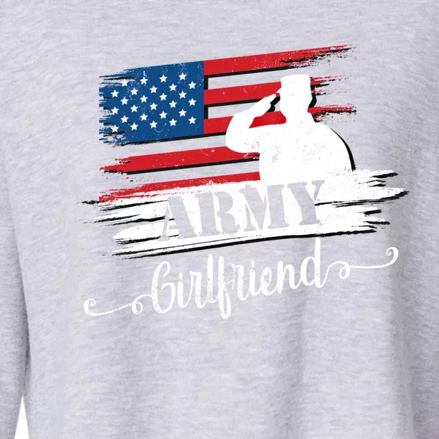 Army Friend Proud Us Military Army Cool Gift Cropped Pullover Crew