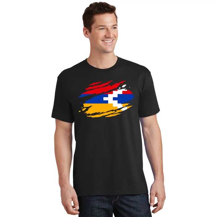 Artsakh Flag Proud Artsakh Support Artsakh Strong Armenia T-Shirt