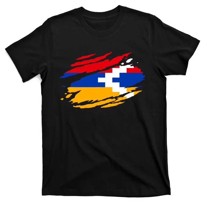 Artsakh Flag Proud Artsakh Support Artsakh Strong Armenia T-Shirt