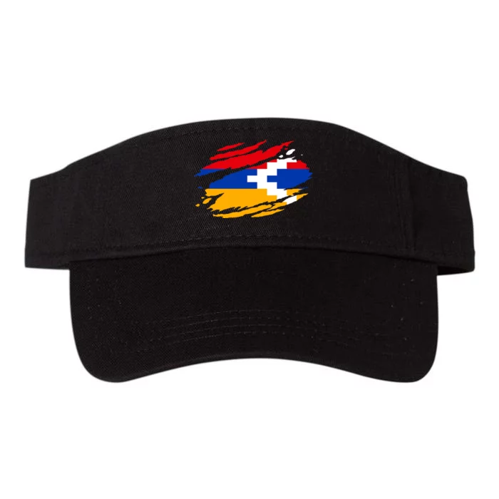 Artsakh Flag Proud Artsakh Support Artsakh Strong Armenia Valucap Bio-Washed Visor